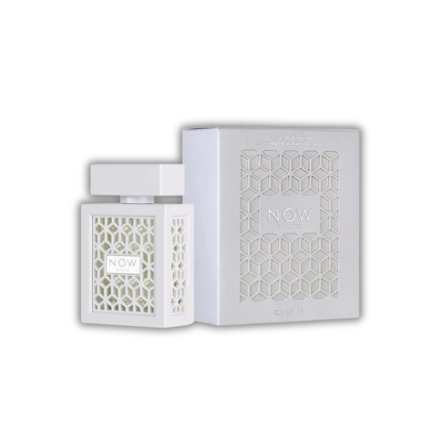 now white perfume, unisex perfume, perfume for men and women, perfume bottle and box