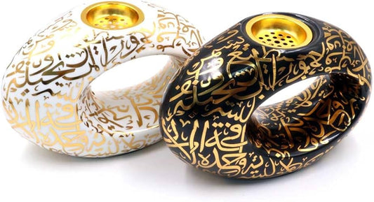 Museum of the Future Incense Holder: Innovative Design, Artistic Decor (Black)-(White)