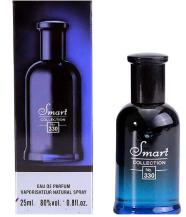 Smart Collection No. 330 inspired by the popular masculine fragrance Hugo Boss Bottled Night.