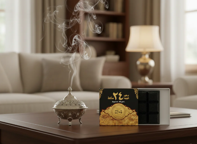 Bakhoor Oud 24 Hours – 40g Authentic Arabian Incense